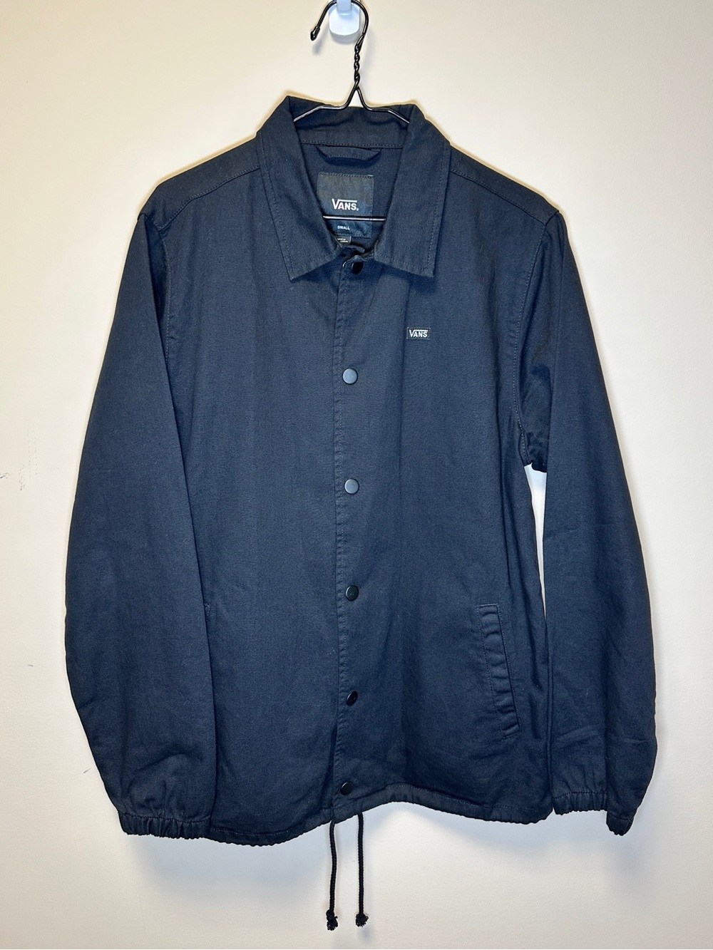 Vans Black Lightweight Coach Jacket- Size S- NWOT